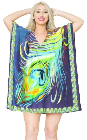 HAPPY BAY Women's Beach Bikini Cover up Swimwear Blue_X831 OSFM 16-28W [XL- 4X]