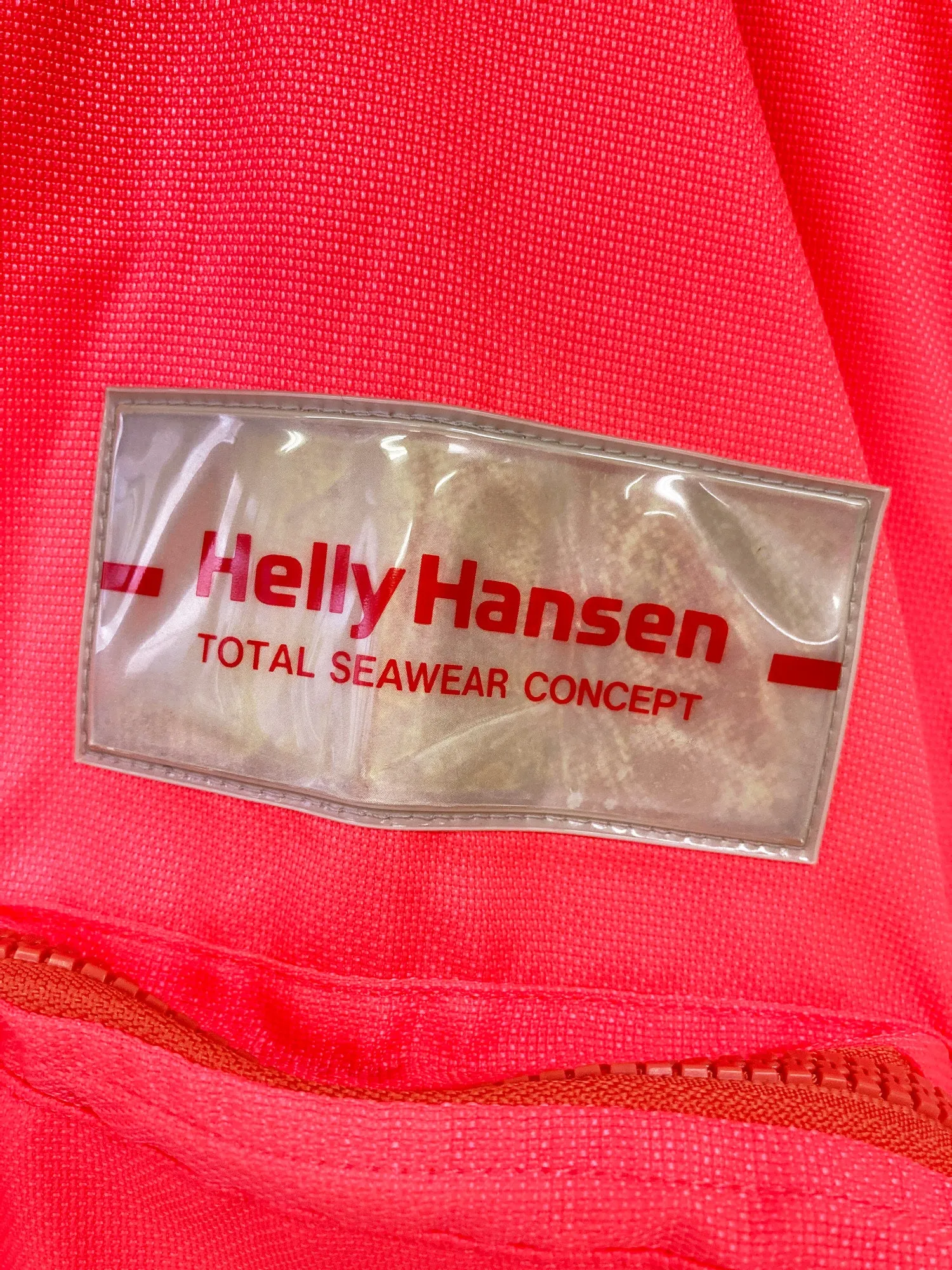 Helly Hansen 1990s fluorescent multi pocket detachable sleeve zip jacket - M