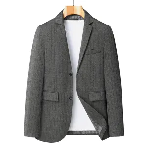 High-End Striped Casual Blazer