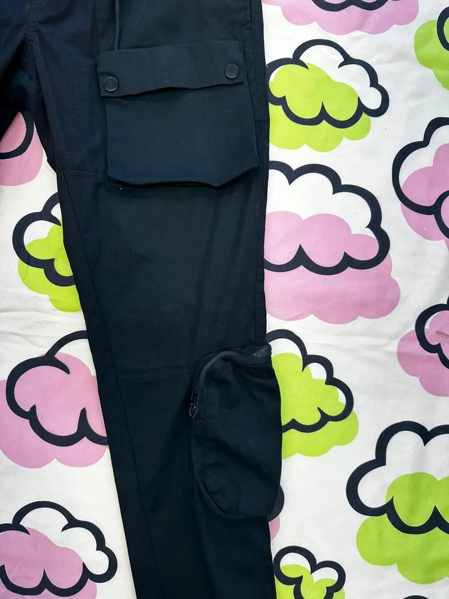 Highly Undrtd 'Fashion' Cargo Pants (Black) UF2255
