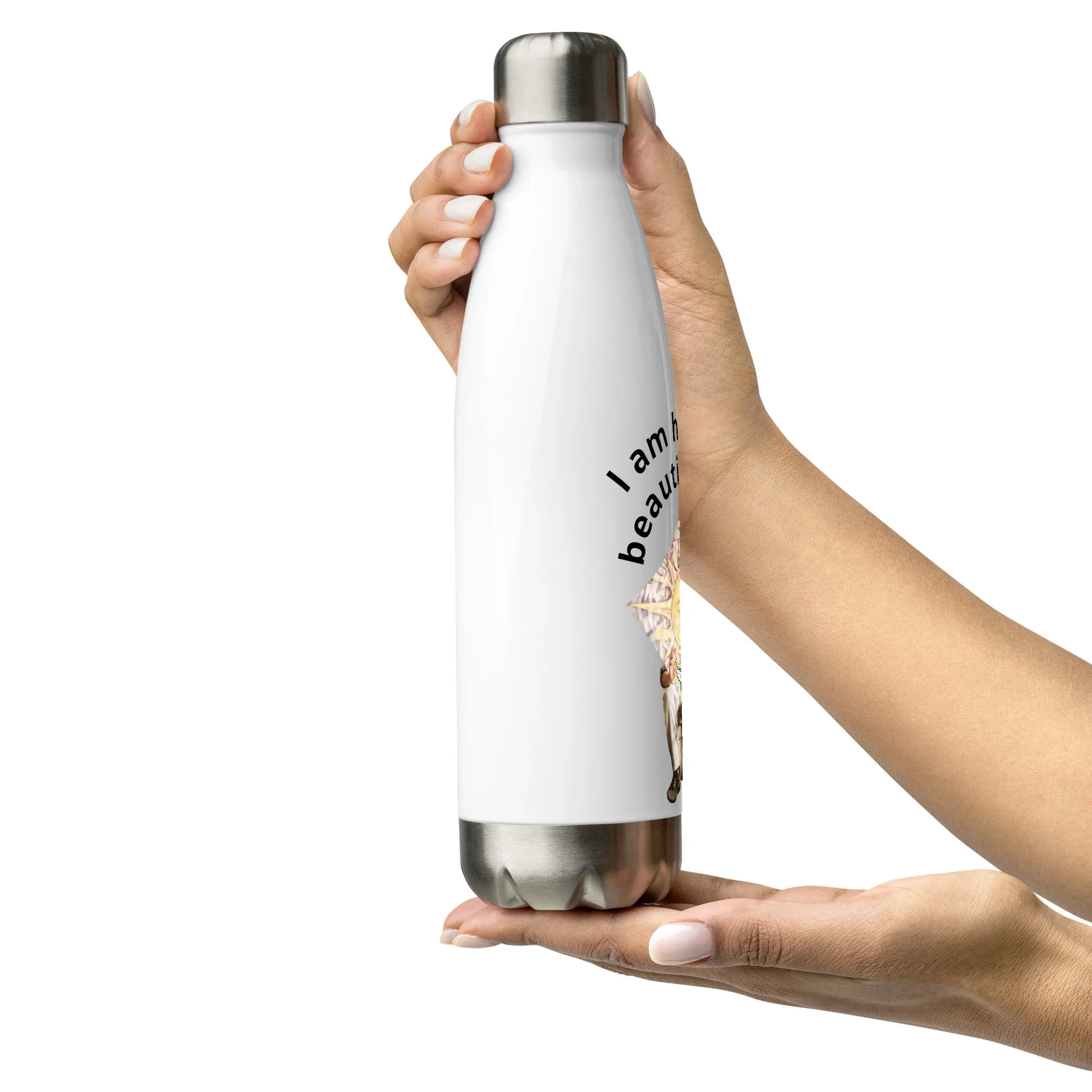 I am having a beautiful day with this "Just Karl" stainless steel water bottle