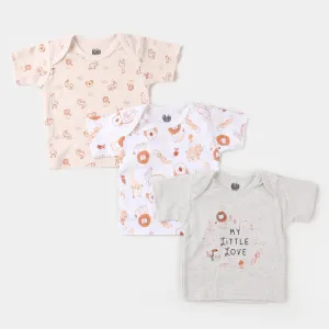 Infant Boys Cotton T-Shirt 3 PCs Set | Safari