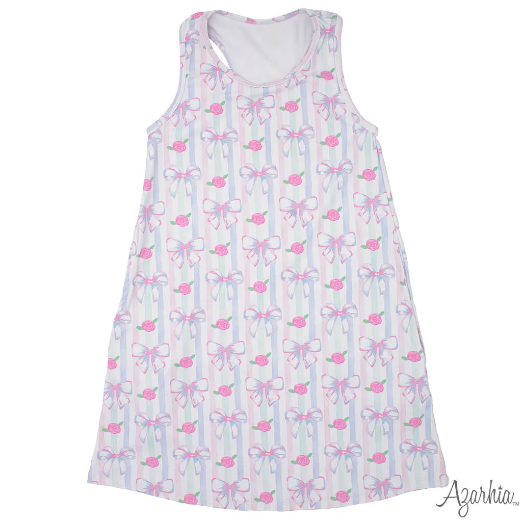 Izzy Tennis Dress & Shorts Water Color Bows