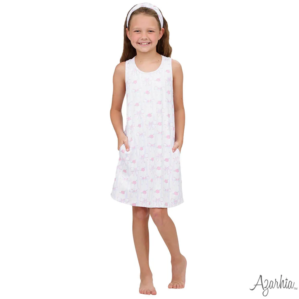 Izzy Tennis Dress & Shorts Water Color Bows