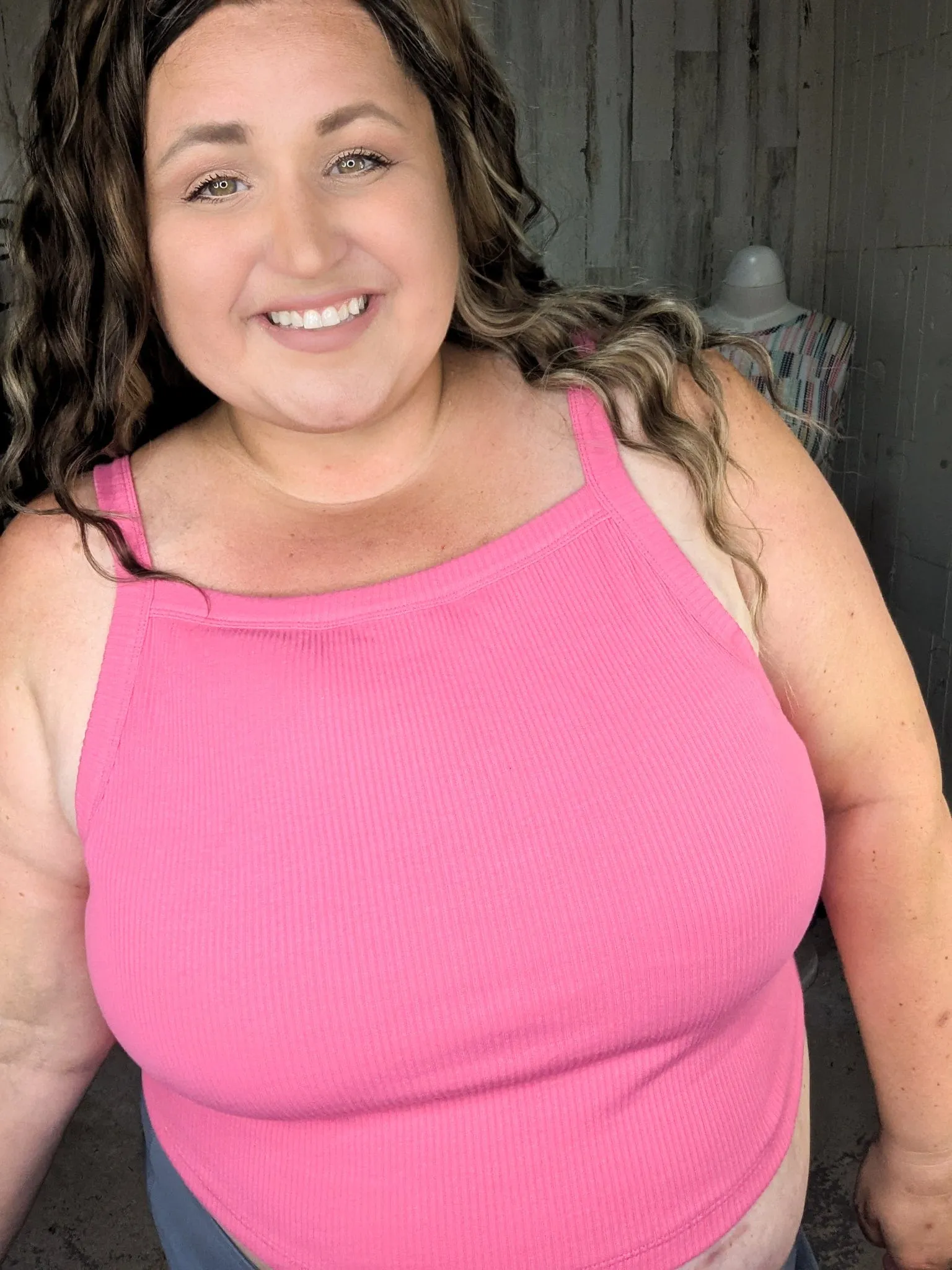 Julissa Ribbed Racerback Brami w/Built in Bra