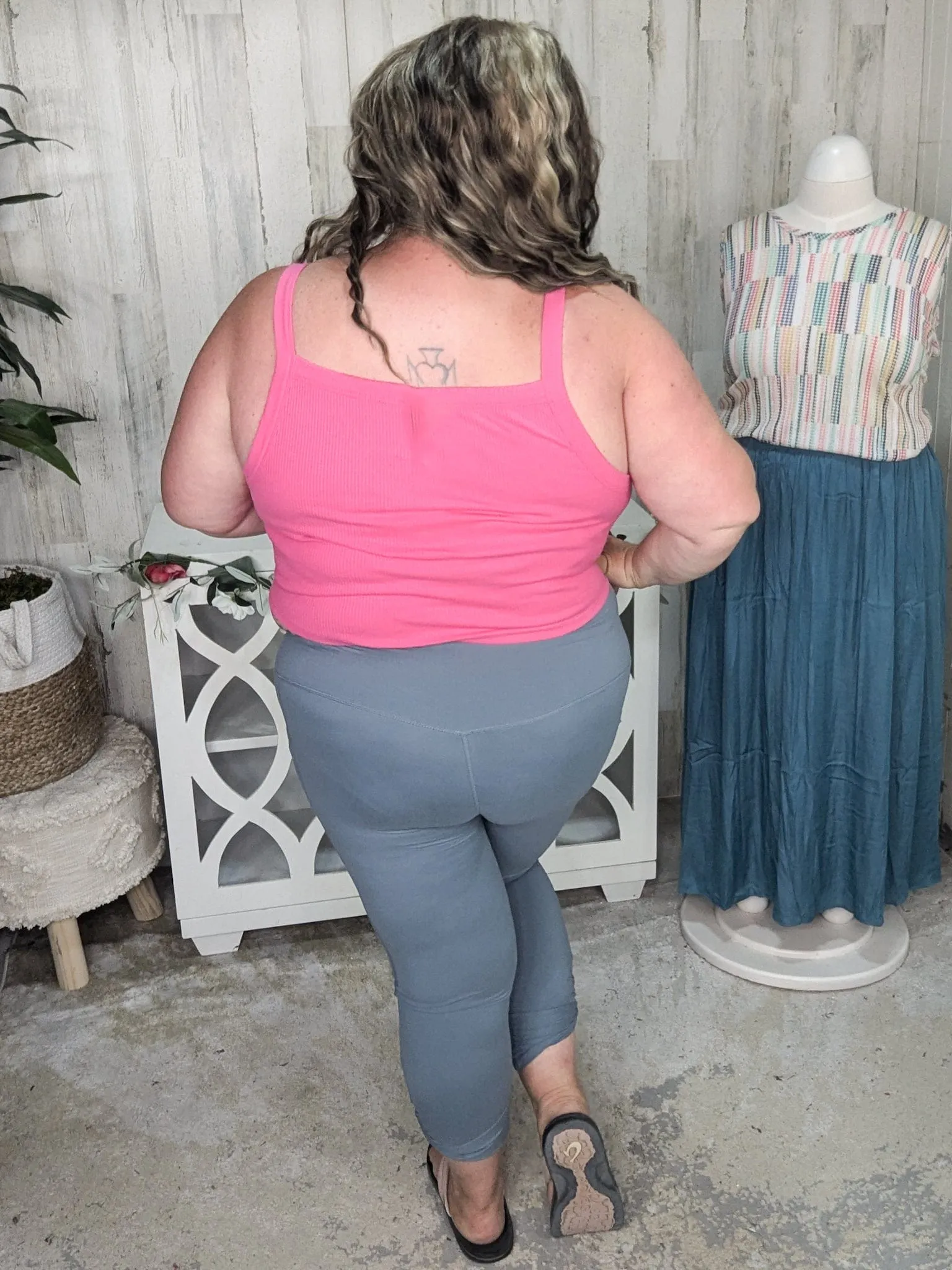 Julissa Ribbed Racerback Brami w/Built in Bra