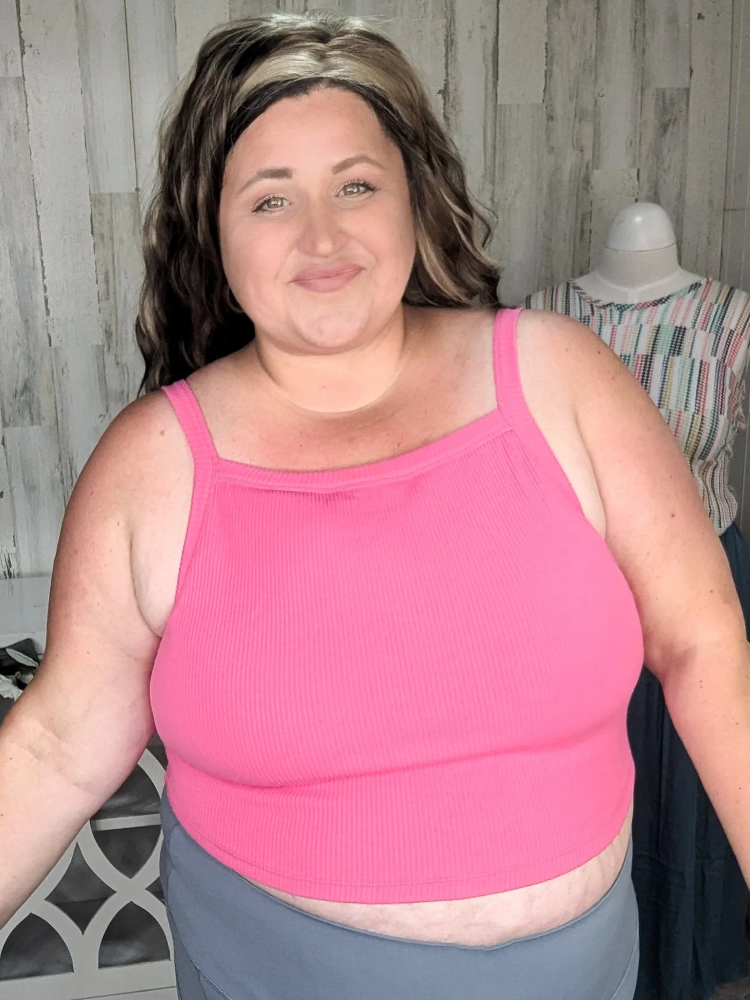 Julissa Ribbed Racerback Brami w/Built in Bra