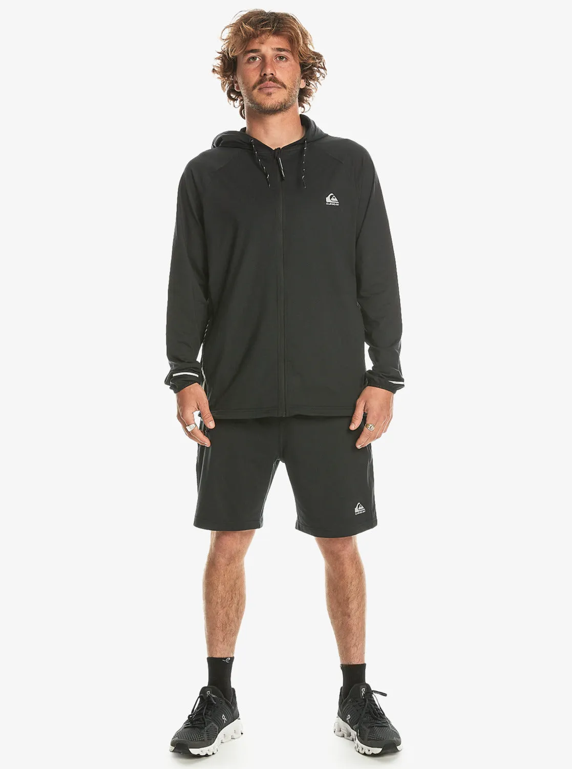 Knit Training Technical Zip Hoodie - Black