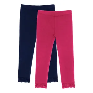 Lace Trim Capri 2-Pack