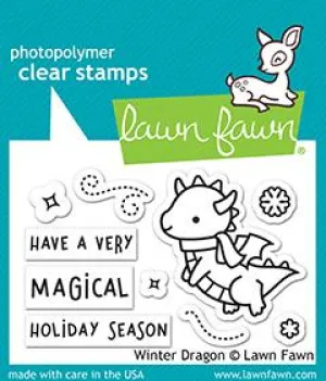LAWN FAWN: Winter Dragon.