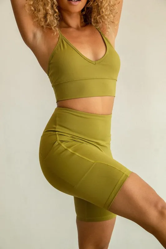 Legacy High Waist Pocket Biker Shorts