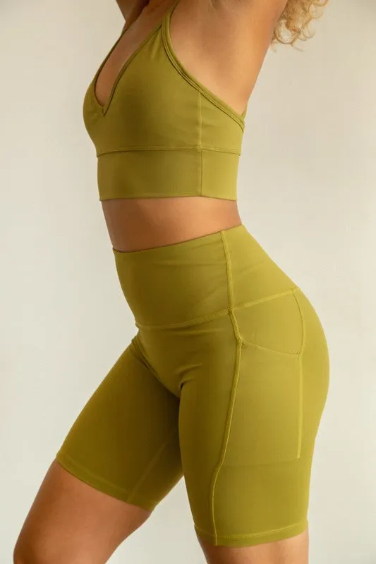 Legacy High Waist Pocket Biker Shorts