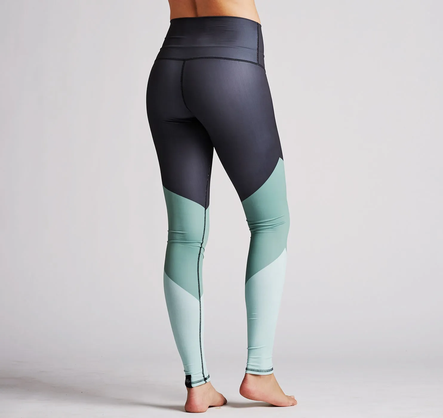 Leggings (Hi-Waist), Colorblock Olive