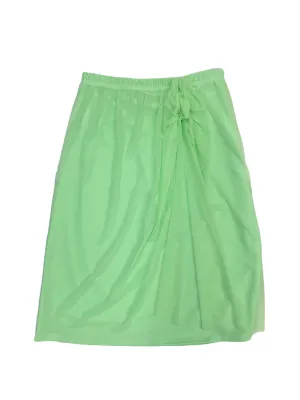 Lime Green Mesh Sarong Swim Skirt