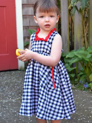 llbd shop Hamptons Check Dress Sizes 3T & 4T