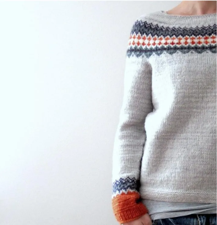 Long Sleeve Fair Isle Pattern Knitted Sweater