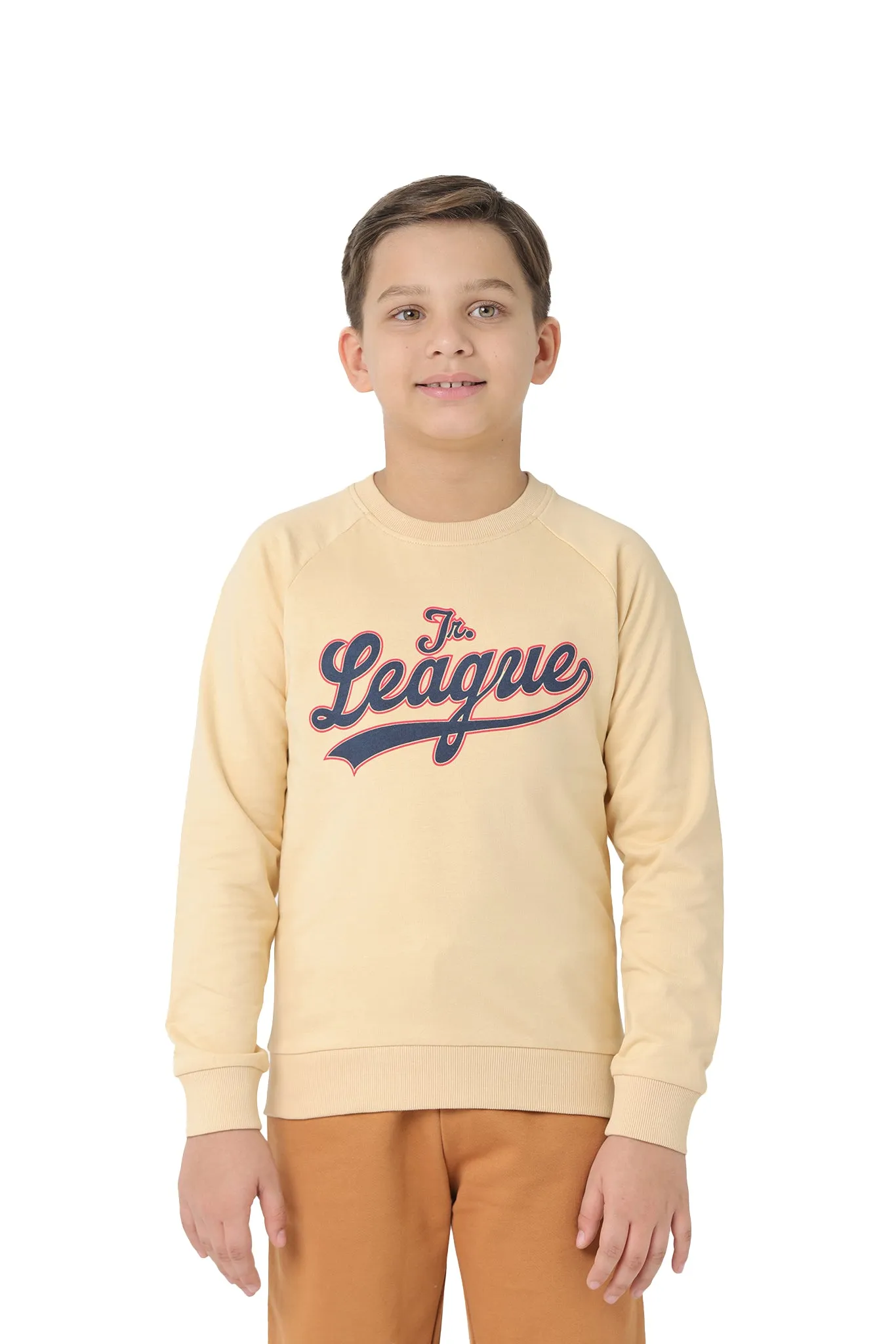 Long Sleeve Kids Boys Printed Sweatshirt Made of Pure Cotton Fabric