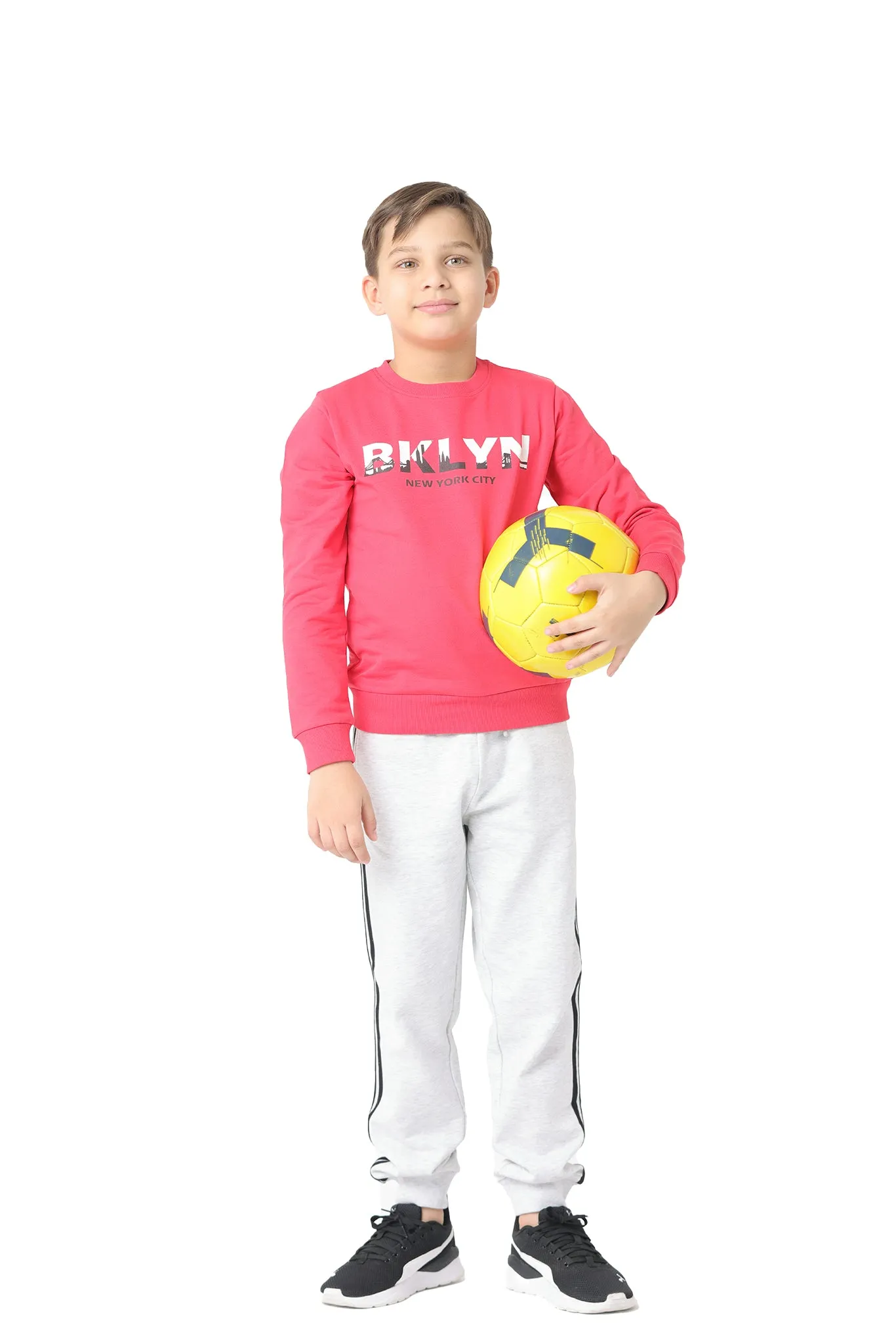 Long Sleeve Kids Boys Printed Sweatshirt Made of Pure Cotton Fabric