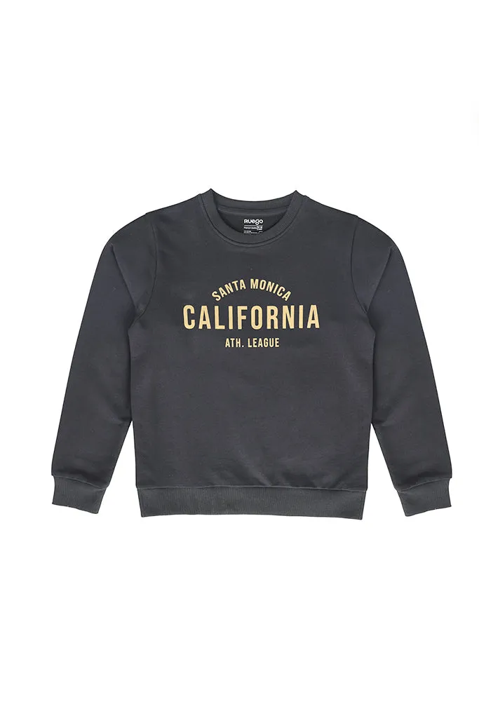 Long Sleeve Kids Boys Printed Sweatshirt Made of Pure Cotton Fabric