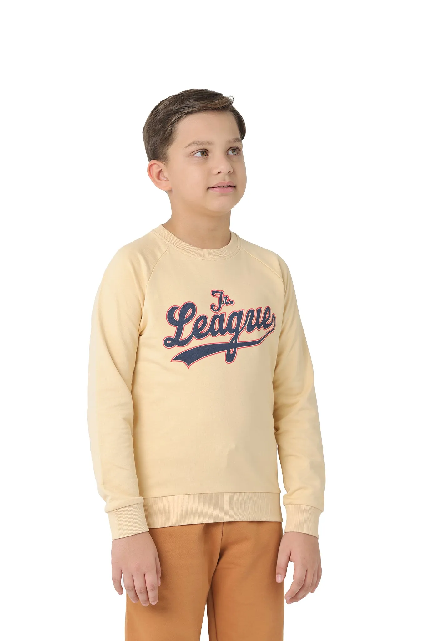 Long Sleeve Kids Boys Printed Sweatshirt Made of Pure Cotton Fabric
