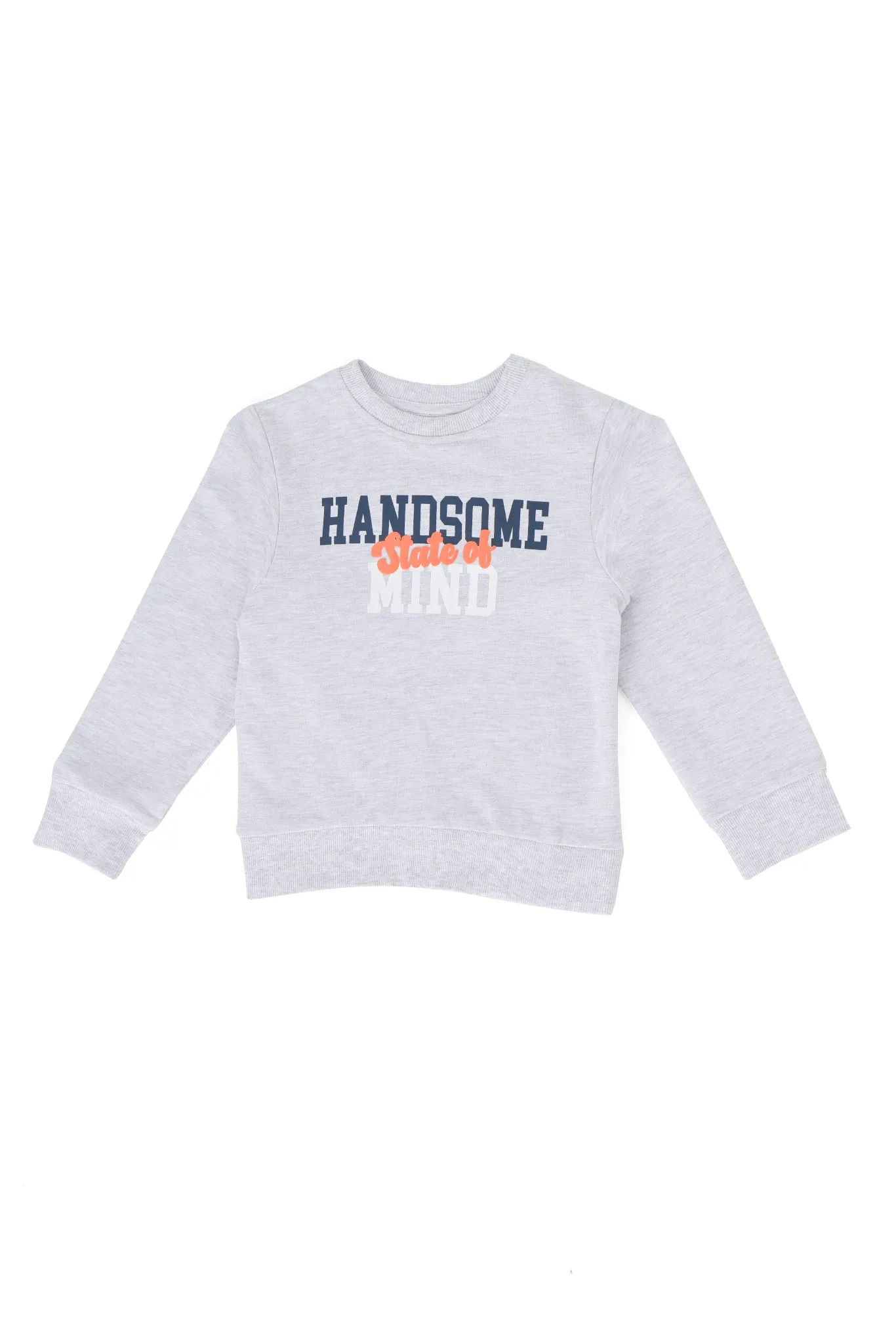 Long Sleeve Toddler Boys Sweatshirt Made of Blended Cotton Fabric
