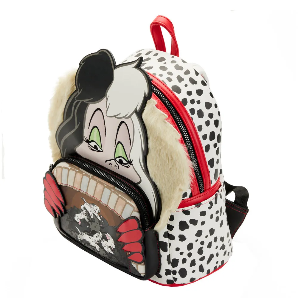 Loungefly Disney 101 Dalmatians Cruella De Villains Scene Mini Backpack