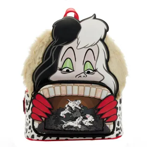 Loungefly Disney 101 Dalmatians Cruella De Villains Scene Mini Backpack