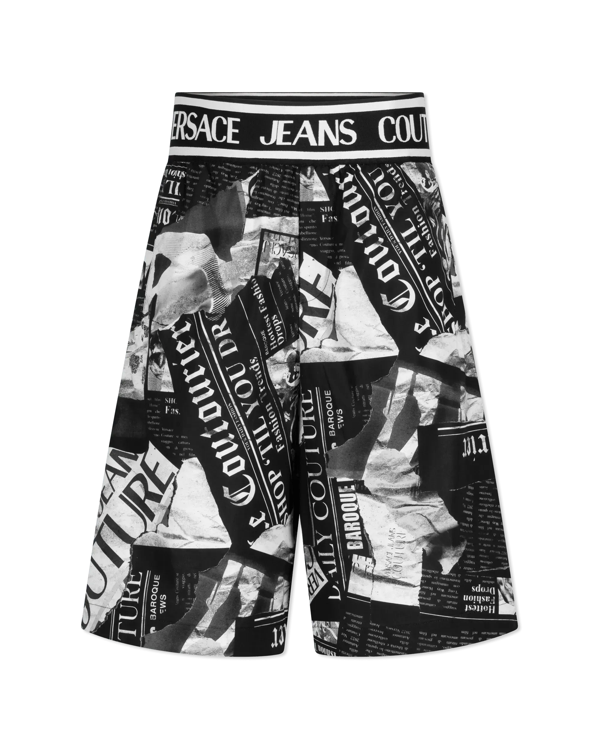 Magazine Print Shorts