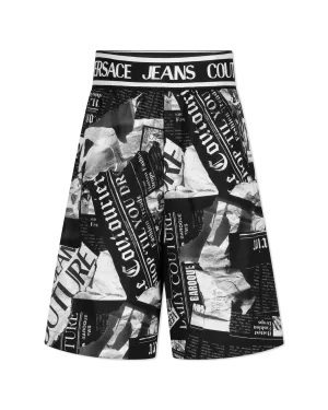 Magazine Print Shorts