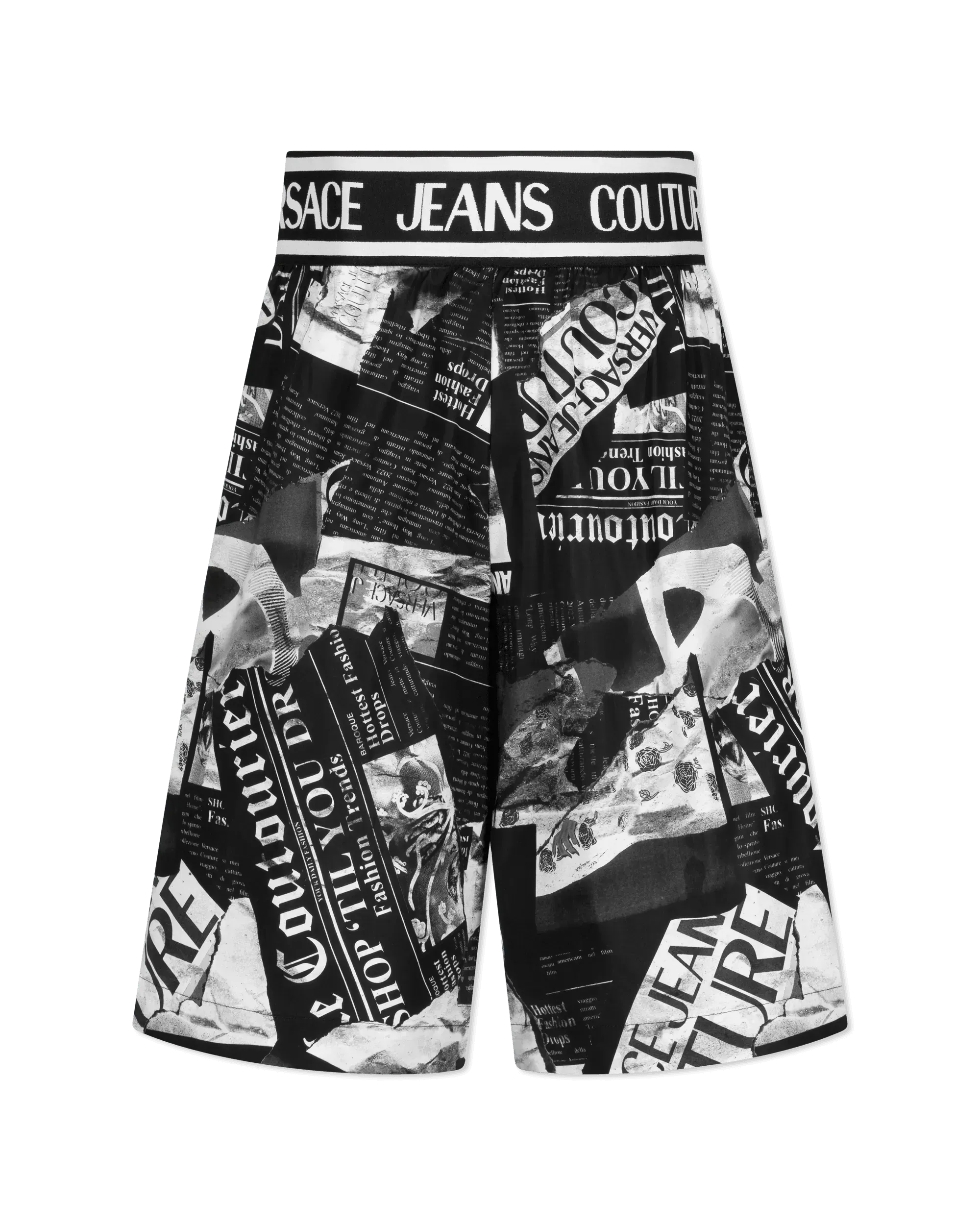Magazine Print Shorts