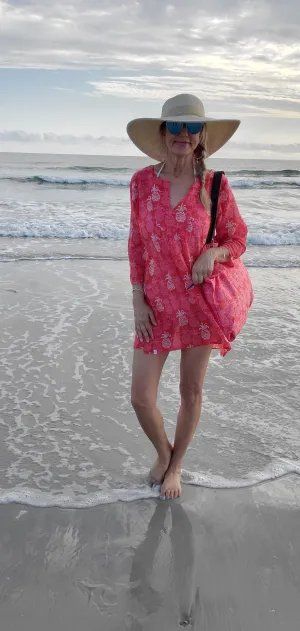 Mahalo Cotton Beach Tunic Coverup KV507