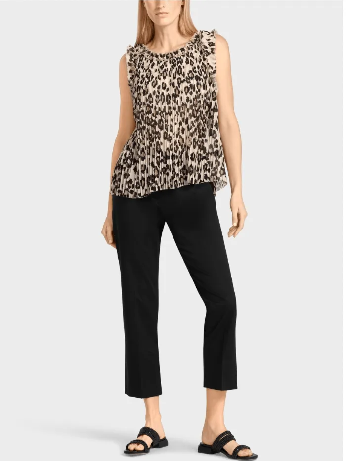 Marc Cain Collections Leopard Print Top UC 61.13 W36 COL 900