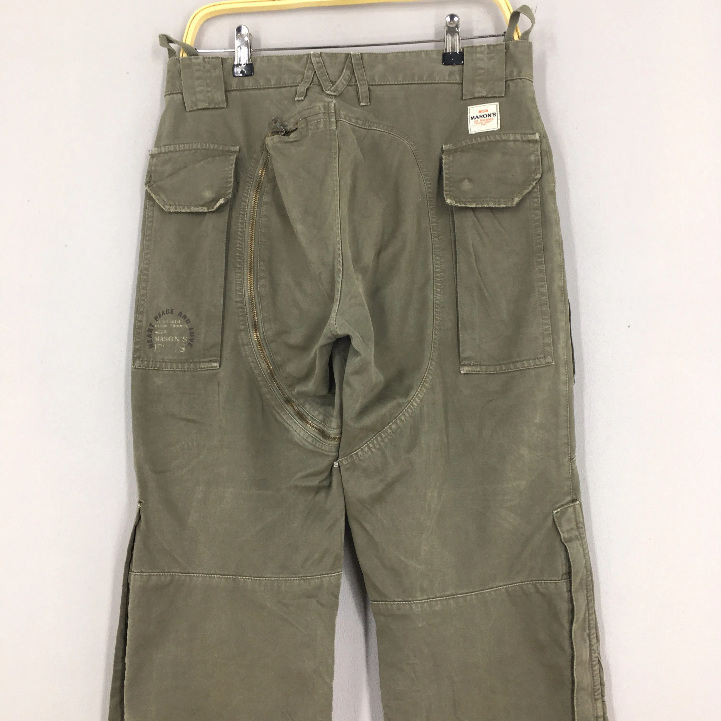Mason's Olive Green Cargo Pants Size 32x31