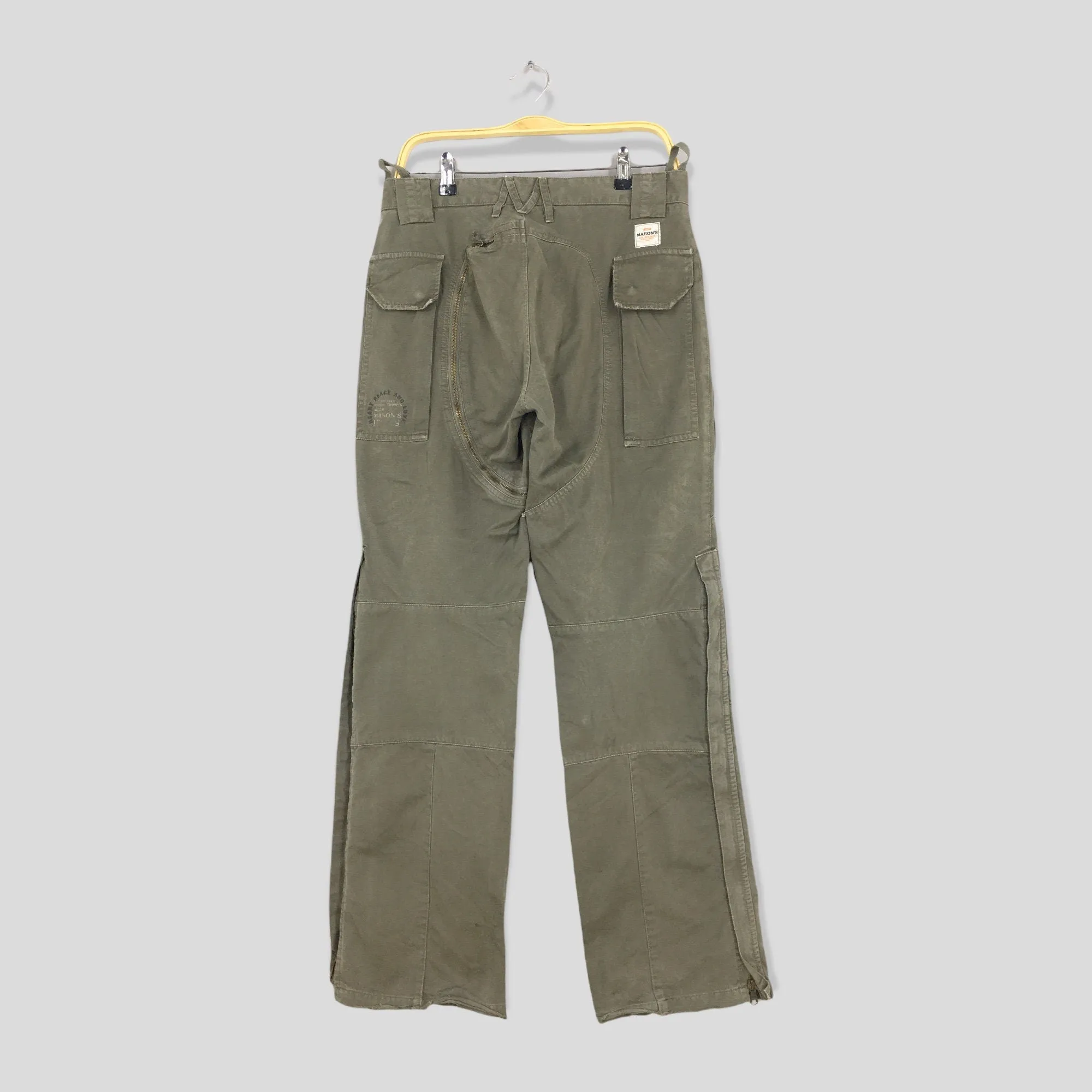 Mason's Olive Green Cargo Pants Size 32x31