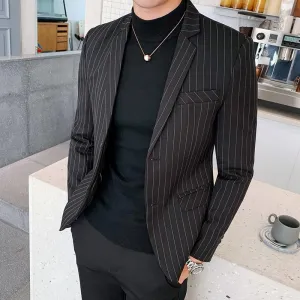 Men's Autumn Striped Blazer