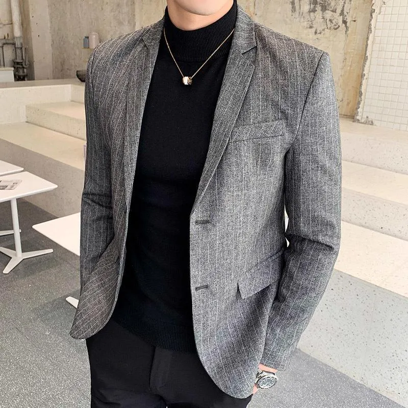Men's Autumn Striped Blazer