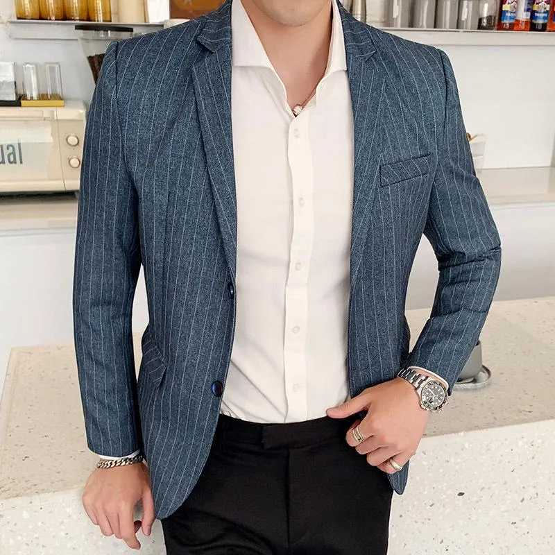 Men's Autumn Striped Blazer