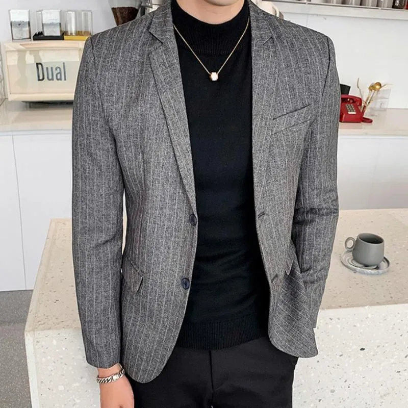 Men's Autumn Striped Blazer