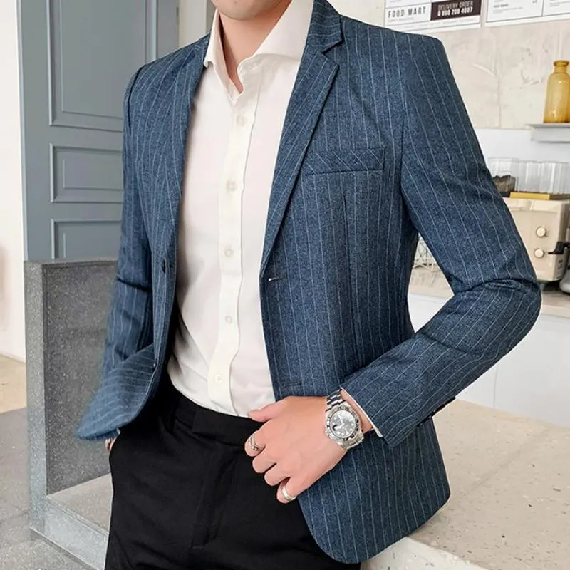 Men's Autumn Striped Blazer