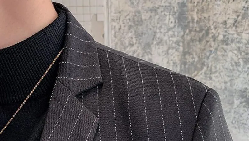Men's Autumn Striped Blazer