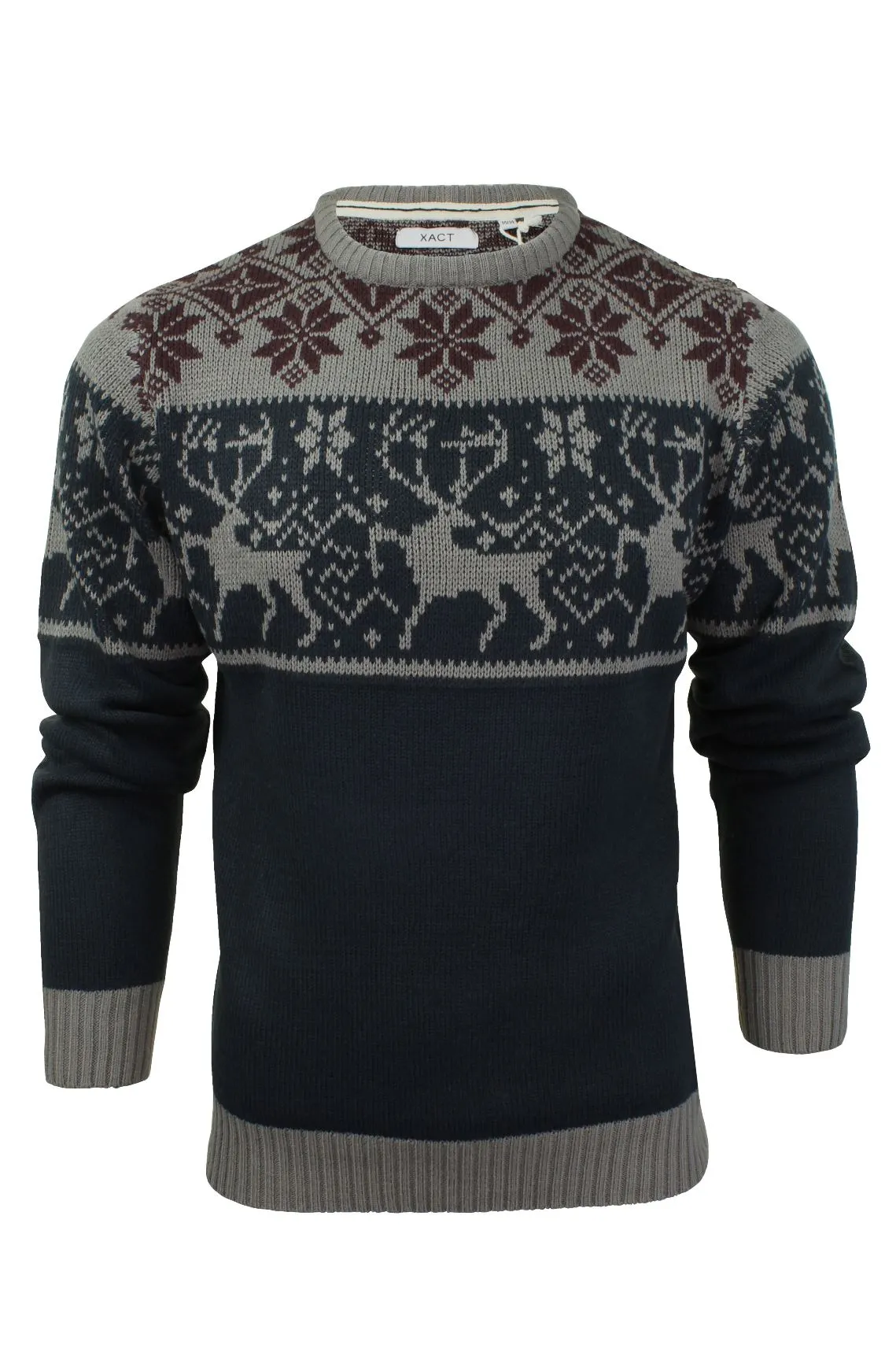 Mens Christmas Jumper Xmas / Reindeer Stag by Xact