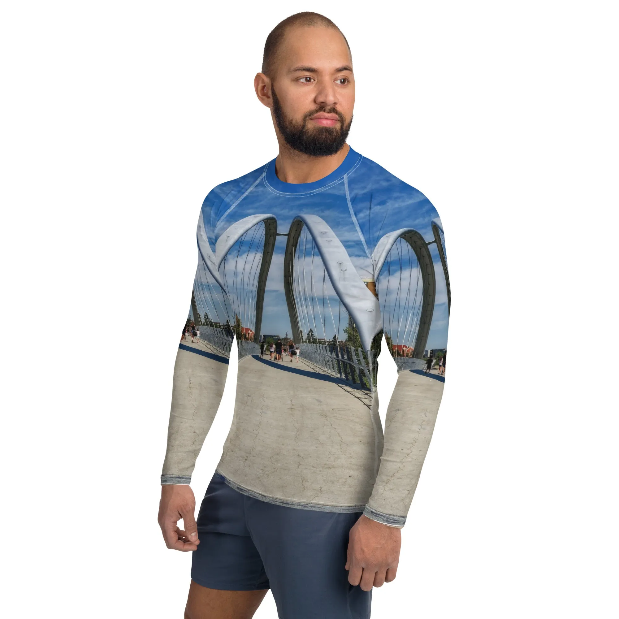 Men's Rash Guard - George C King Bridge