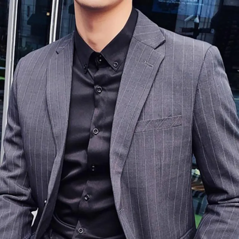 Men's Slim Fit Striped Blazer | Men's Pants