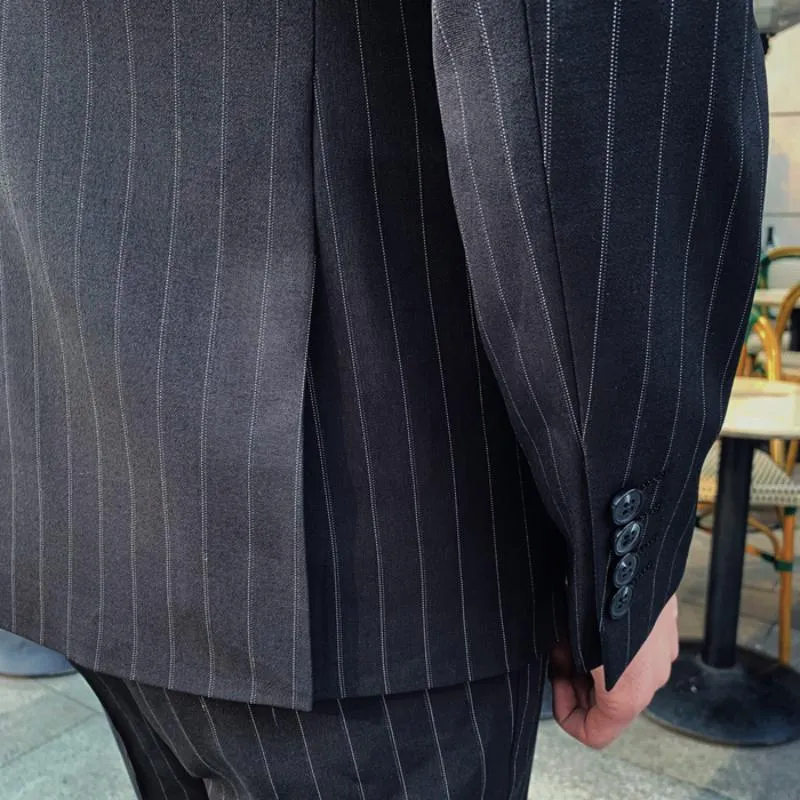 Men's Slim Fit Striped Blazer | Men's Pants