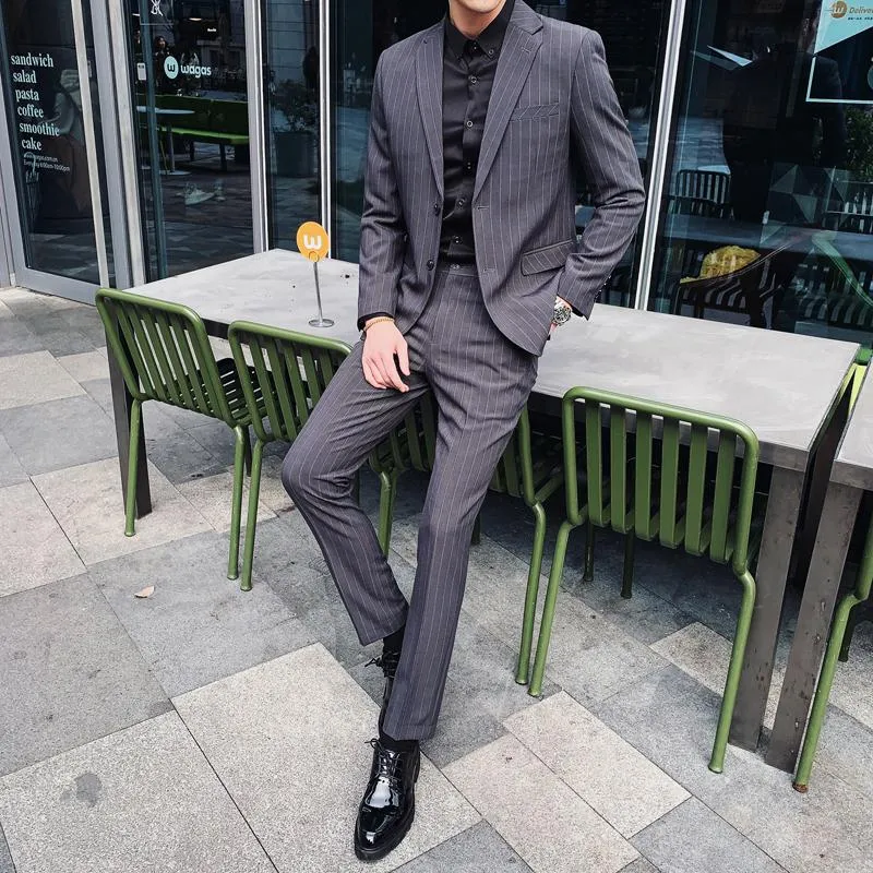 Men's Slim Fit Striped Blazer | Men's Pants