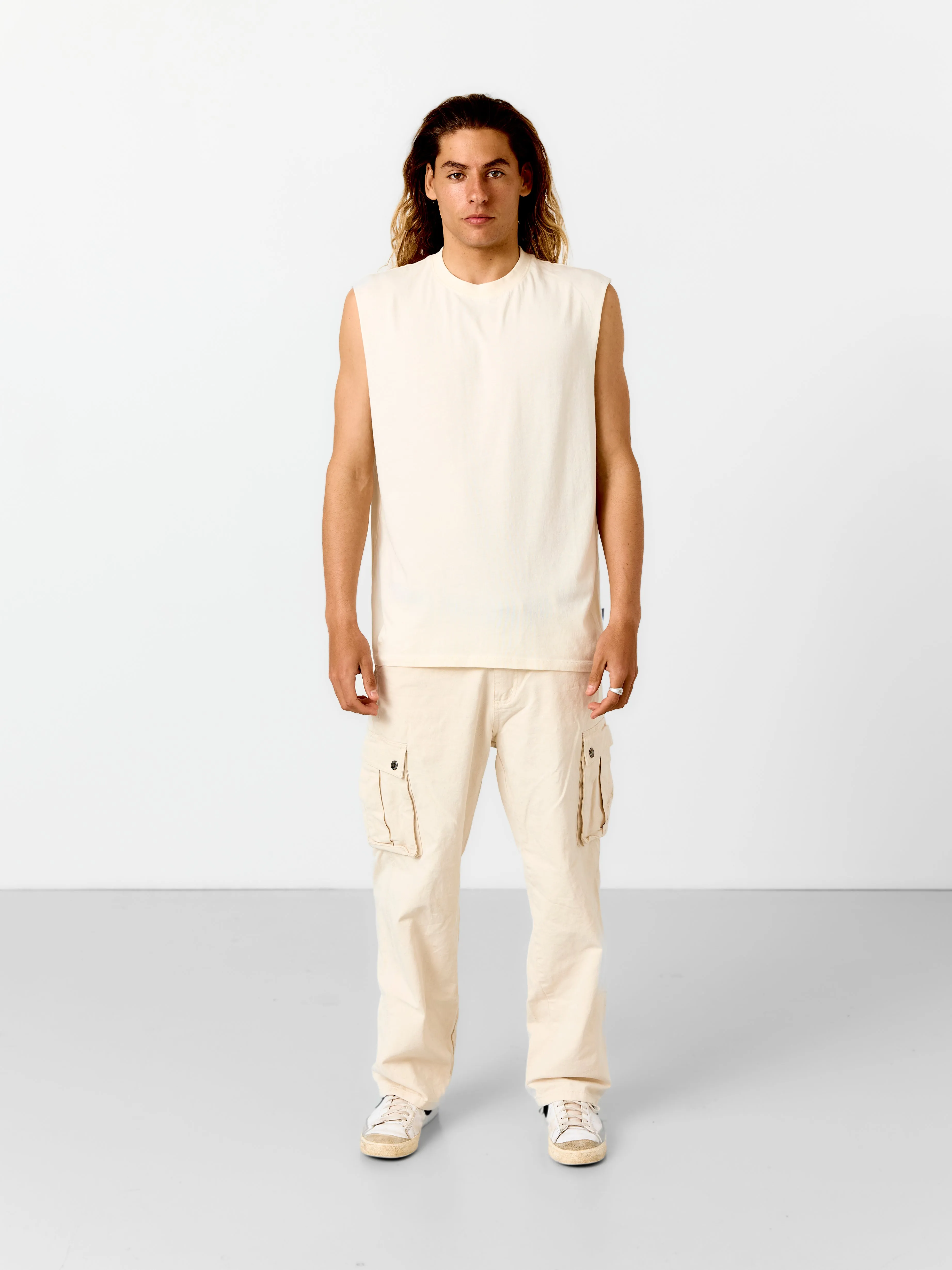 Men's Staple Muscle tank | Sand