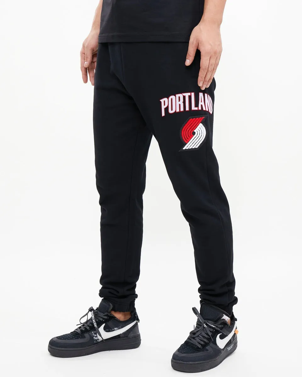 NBA PORTLAND TRAIL BLAZERS CLASSIC MEN'S SWEATPANT (BLACK)