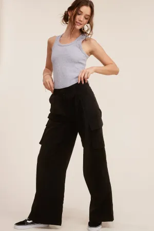 New York Wide Leg Cargo Pants