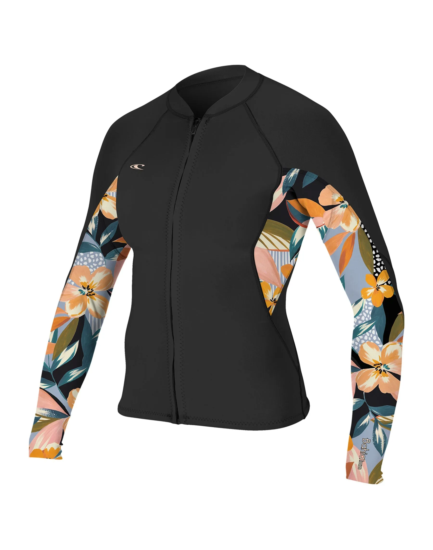 O Neill Bahia 1.5mm Womens Front Zip Wetsuit Jacket