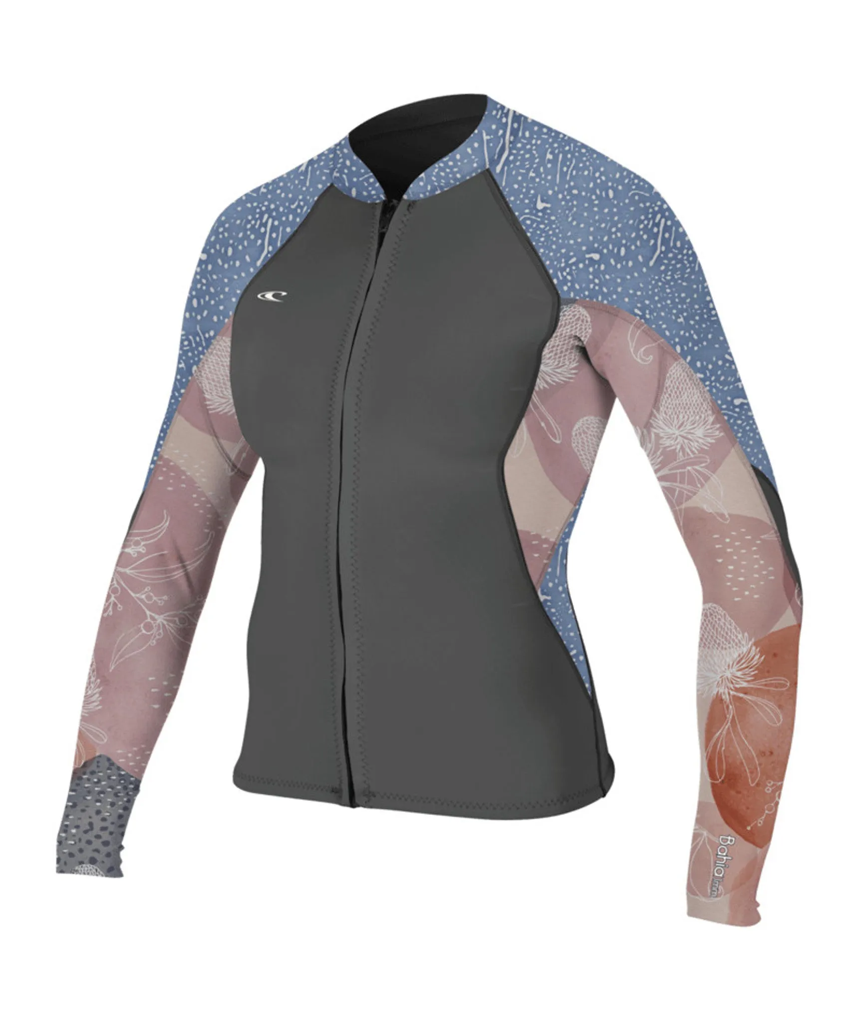 O Neill Bahia 1.5mm Womens Front Zip Wetsuit Jacket
